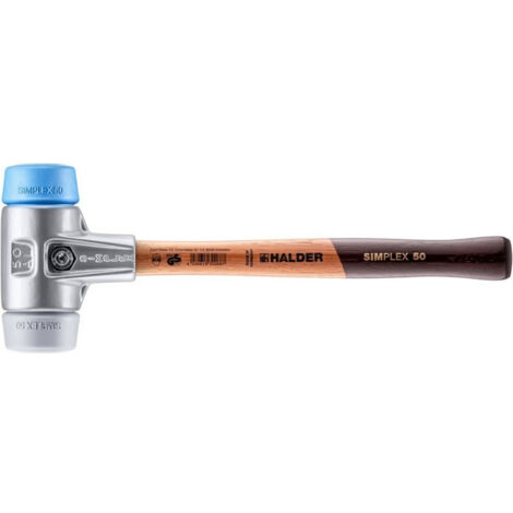3003.050 - SIMPLEX Soft-face Mallet TPE-mid; With Cast Iron Housing And High Quality Wooden Handle