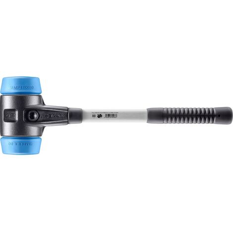 HALDER SIMPLEX Schonhammer Ø 80 mm TPE-soft blau mit verstärkem Tempergussgehäuse und Fiberglasstiel (1/5)