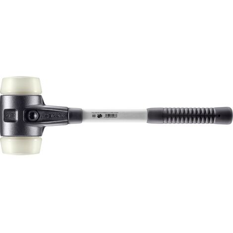 HALDER SIMPLEX Schonhammer Ø 80 mm Nylon mit verstärkem Tempergussgehäuse und Fiberglasstiel (1/5)