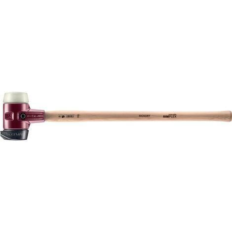 HALDER SIMPLEX Vorschlaghammer Ø 80 mm Gummi / Nylon mit Standfuß und Tempergussgehäuse