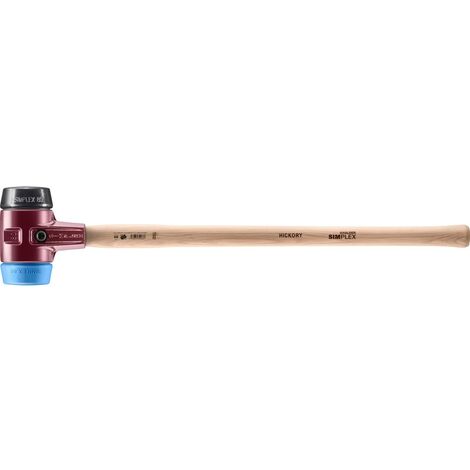 HALDER SIMPLEX Vorschlaghammer Ø 80 mm Gummi / TPE-soft blau mit Tempergussgehäuse (1/5)