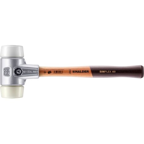 HALDER SIMPLEX Schonhammer Ø 60 mm Superplastik / Nylon mit Aluminiumgehäuse (1/5)