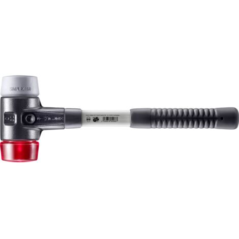 HALDER SIMPLEX TPE-Hammer mittel / Kunststoff mit verstärktem Tempergussgehäuse und Glasfaserstiel - D=60 mm - 3736.060 (1/5)