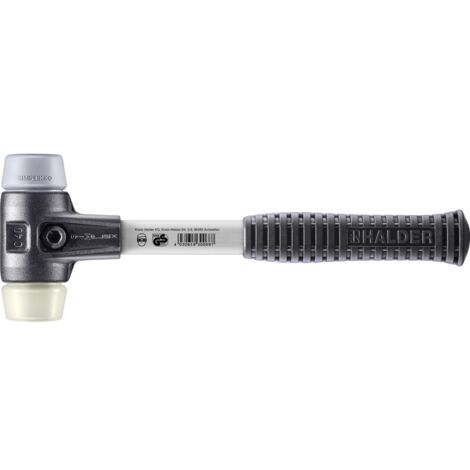 HALDER SIMPLEX TPE-Hammer mittel / Nylon mit verstärktem Tempergussgehäuse und Glasfaserstiel - D=40 mm - 3738.040
