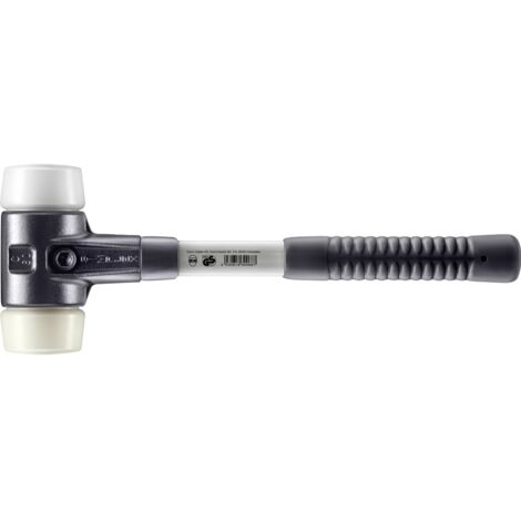 HALDER SIMPLEX Superplastik- / Nylonhammer mit verstärktem Tempergussgehäuse und Glasfaserstiel - D=60 mm - 3778.060 (1/5)