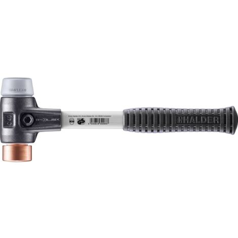HALDER SIMPLEX TPE-mid / Kupferhammer mit verstärktem Tempergussgehäuse und Glasfaserstiel - D=40 mm - 3734.040 (1/5)