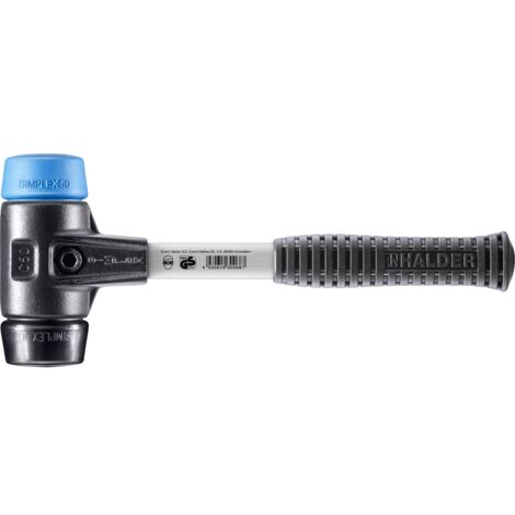 Hammer HALDER SIMPLEX TPE weich / Weichmetall mit verstärktem Tempergussgehäuse und Glasfaserstiel - D=50 mm - 3712.050 (1/5)