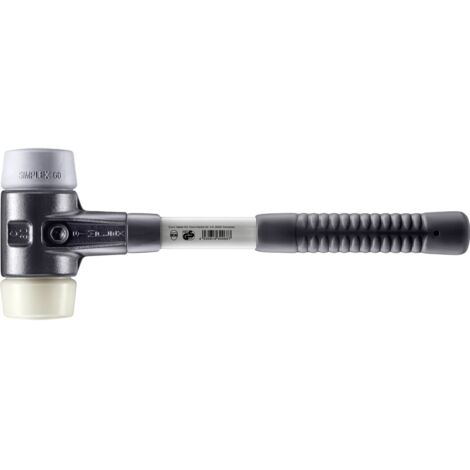 HALDER SIMPLEX TPE-Hammer mittel / Nylon mit verstärktem Tempergussgehäuse und Glasfaserstiel - D=60 mm - 3738.060 (1/5)