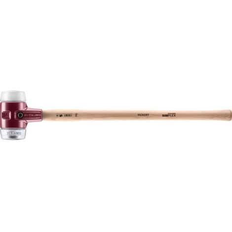 Schlaghammer HALDER SIMPLEX Superplastik / Weichmetall mit Tempergussgehäuse, hochwertiger Hickory-Holzstiel - D=80 mm - 3079.081 (1/5)