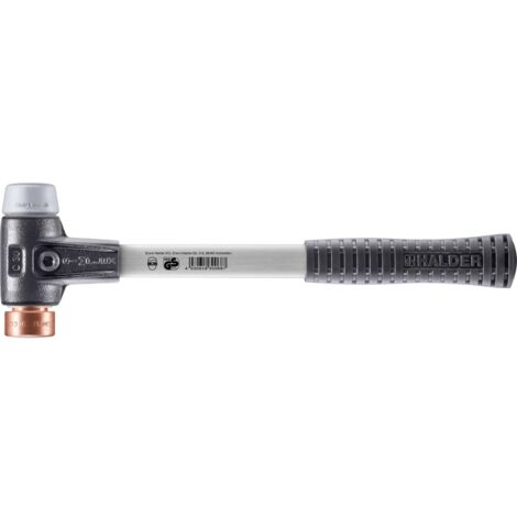 HALDER SIMPLEX TPE-mid / Kupferhammer mit verstärktem Tempergussgehäuse und Glasfaserstiel - D=30 mm - 3734.030