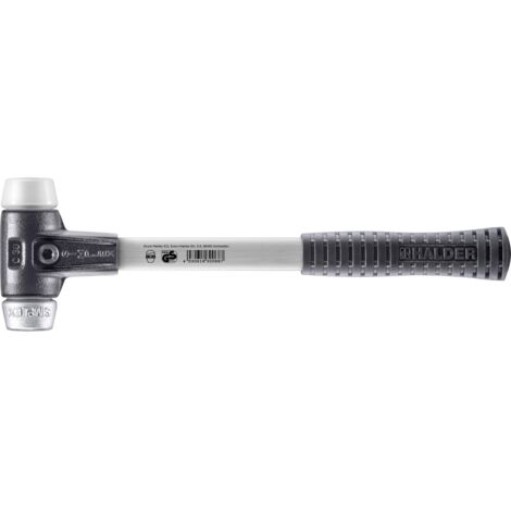 HALDER SIMPLEX Superplastik / Weichmetallhammer mit verstärktem Tempergussgehäuse und Glasfaserstiel - D=30 mm - 3779.030 (1/5)
