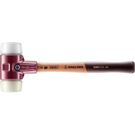HALDER SIMPLEX Schonhammer Ø 60 mm Superplastik / Nylon mit Tempergussgehäuse (1/5)