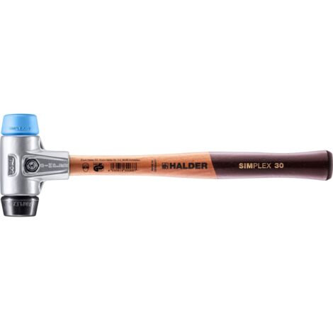 HALDER SIMPLEX TPE-Hammer weich / TPE weich mit Aluminiumgehäuse und Holzstiel - D=30 mm - 3112.030 (1/5)