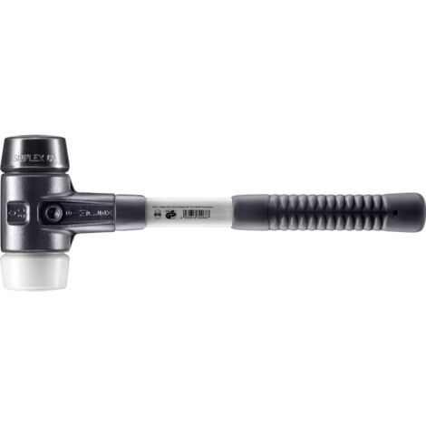 HALDER SIMPLEX Hammer Gefüllter Gummi / Superplastik mit verstärktem Tempergussgehäuse und Glasfaserstiel - D=60 mm - 3727.060 (1/5)
