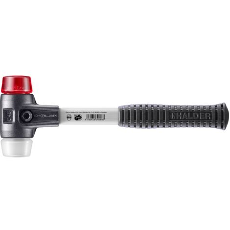 HALDER SIMPLEX Hammer Kunststoff / Superplastik mit verstärktem Tempergussgehäuse und Glasfaserstiel - D=40 mm - 3767.040 (1/5)