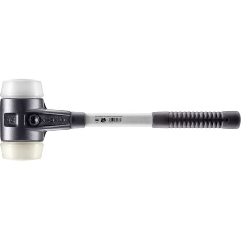 HALDER SIMPLEX Superplastik- / Nylonhammer mit verstärktem Tempergussgehäuse und Glasfaserstiel - D=80 mm - 3778.080 (1/5)