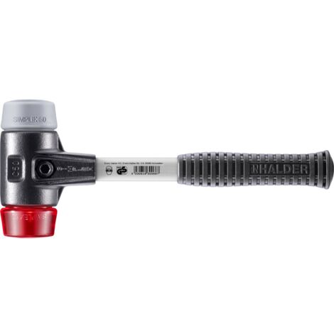 HALDER SIMPLEX TPE-Hammer mittel / Kunststoff mit verstärktem Tempergussgehäuse und Glasfaserstiel - D=50 mm - 3736.050 (1/5)