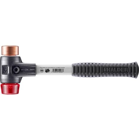 HALDER SIMPLEX Hammer Kupfer / Kunststoff mit verstärktem Tempergussgehäuse und Glasfaserstiel - D=40 mm - 3746.040 (1/8)
