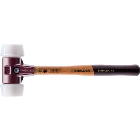 HALDER SIMPLEX Schonhammer Ø 50:40 mm Superplastik mit Tempergussgehäuse (1/5)