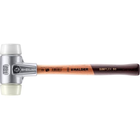 HALDER SIMPLEX Schonhammer Ø 50 mm Superplastik / Nylon mit Aluminiumgehäuse (1/5)