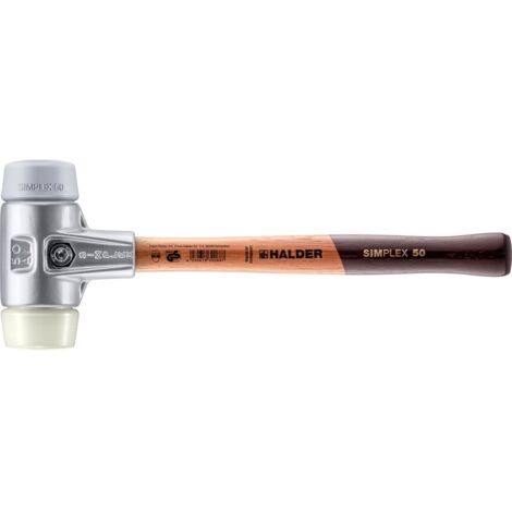 HALDER SIMPLEX TPE-Hammer mittel / Nylon mit Aluminiumgehäuse und Holzstiel - D=50 mm - 3138.050 (1/5)