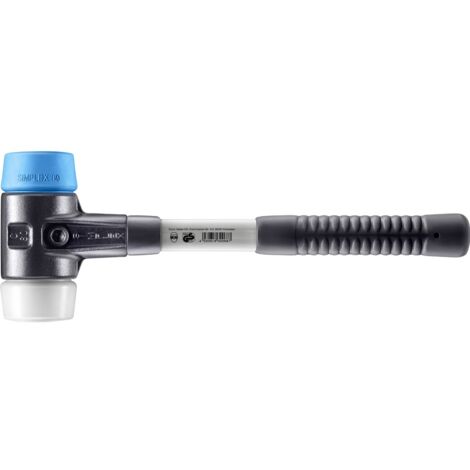HALDER SIMPLEX TPE Weich-/Superplastikhammer mit verstärktem Tempergussgehäuse und Glasfaserstiel - D=60 mm - 3717.060 (1/5)