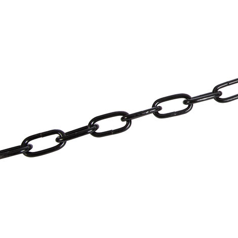Kette mit Japanlack überzogen schwarz 250 cm x 5 mm