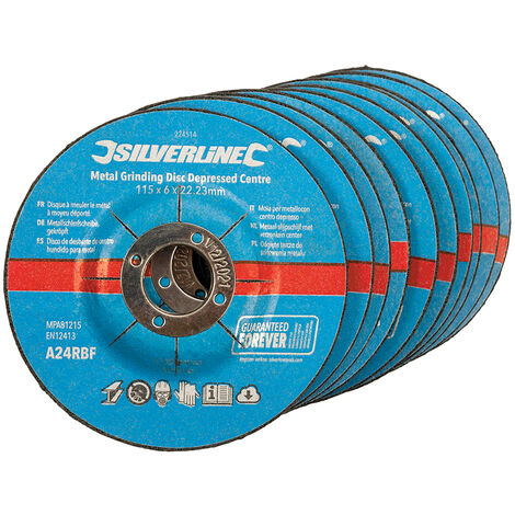 10 x Metall Schleifscheiben gekröpft 115 x 6 x 22,23 mm (1/3)