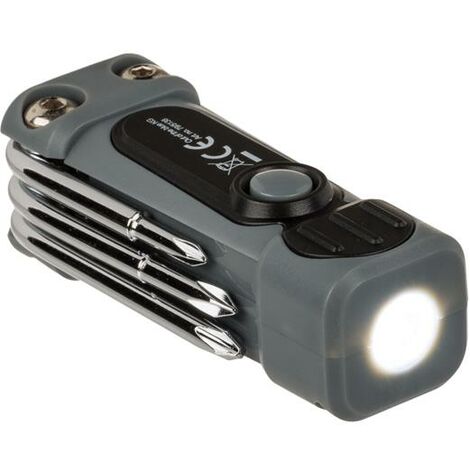 8-in-1 Edelstahl Multitoll mit LED Grau (1/5)