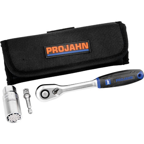 PROJAHN 3/8" Universal-Steckschlüssel-Satz, 3-tlg. in Rolltasche, multifunktionaler Einsatz (1/5)