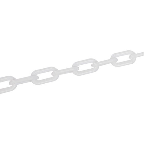 Absperrkette / Kunststoffkette 6 mm x 5 m Weiß