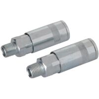 Bajonett-Druckluftkupplungen, Doppelpckg. 1/4 Zoll BSP