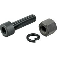 HALDER Schraube, Mutter und Federring Set für Ø 60 mm Tempergussgehäuse