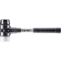 HALDER SIMPLEX Hammer Gefüllter Gummi / Superplastik mit verstärktem Tempergussgehäuse und Glasfaserstiel - D=60 mm - 3727.060