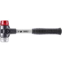 HALDER SIMPLEX Hammer Kunststoff / Weichmetall mit verstärktem Tempergussgehäuse und Glasfaserstiel - D=40 mm - 3769.040