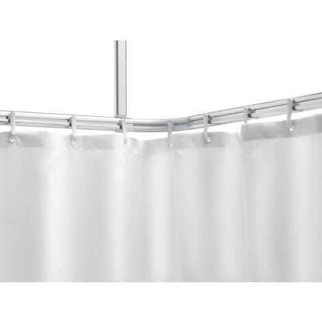 Roll Farbe Montage Duschvorhanghalterung Komplett Chrom-matt, zur auf Set Duschvorhangstange, Maß, Sealskin Easy individuellen Aluminiu