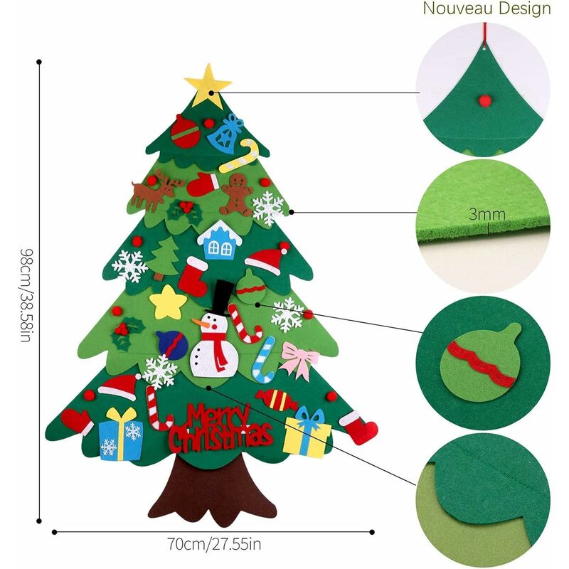 3 paquetes verde 18 pulgadas calcetines de punto muy grandes Decoración de Navidad blanco rojo 