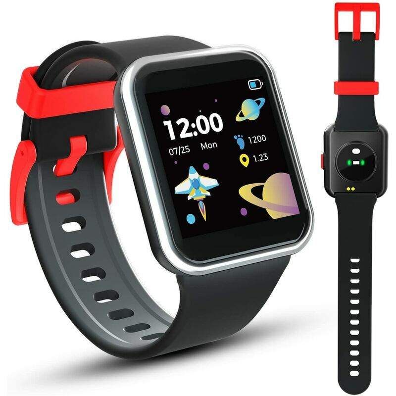 Relojes inteligentes para niños y niñas, rastreador de actividad física para niños, regalos de cumpleaños de Navidad para niñas de 5, 6, 7, 8 y 9 años, juguetes al aire libre con detección de temperatura corporal, monitor de sueño