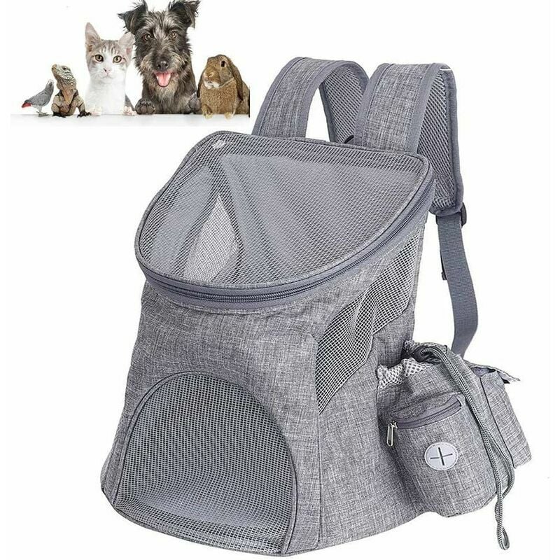 Mochila para perros y gatos Transportín para mascotas para mascotas pequeñas Senderismo al aire libre Camping -45x36x31cm