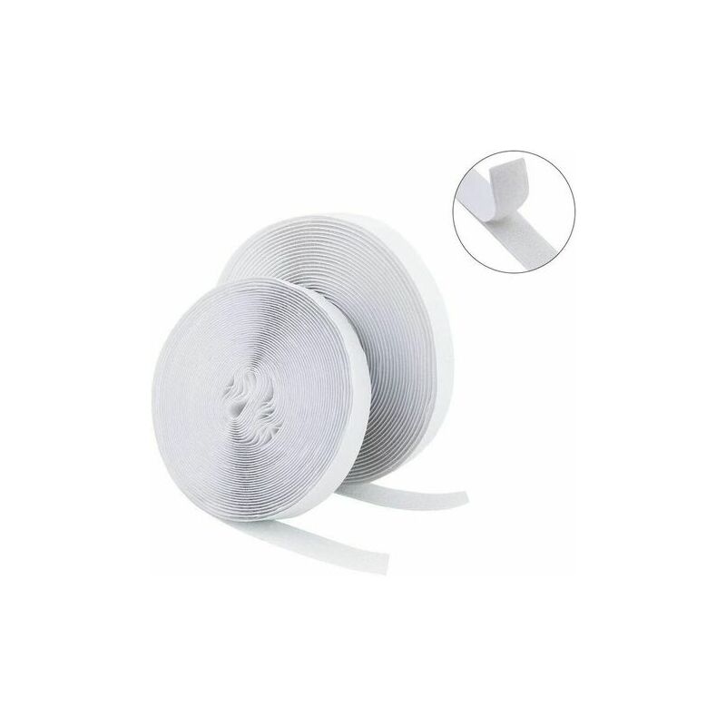 Velcro Heavy Duty Self Adhesive Stick On Coins Dots 45mm Circle White Or  Black