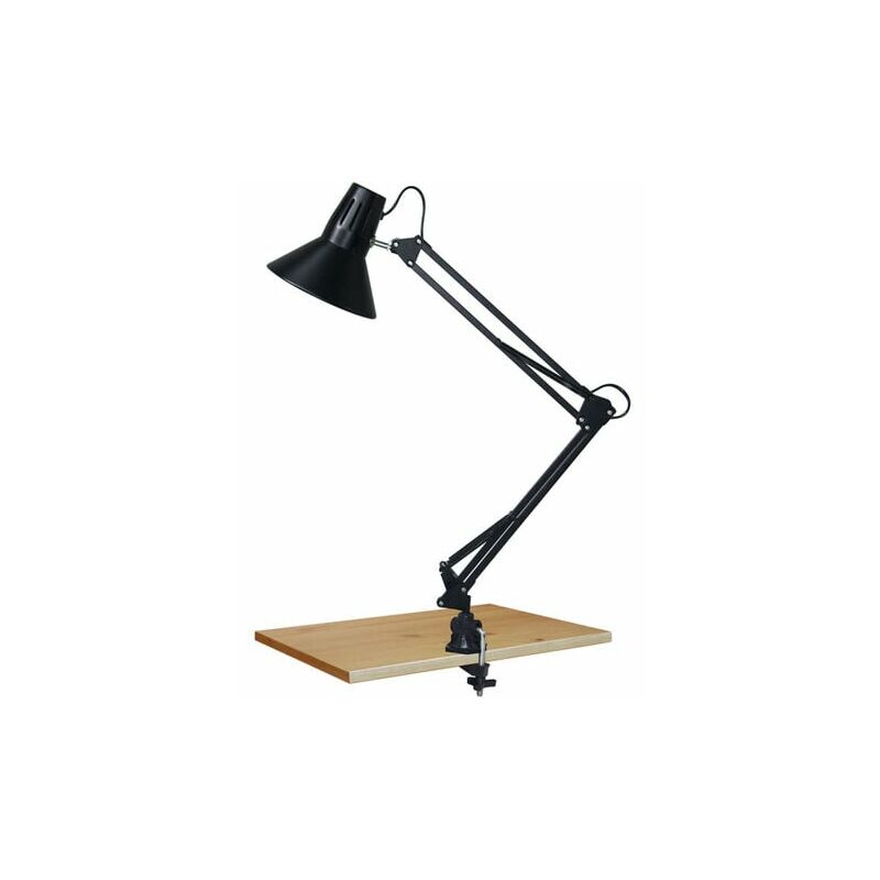 Clamp desk lamp black incl. LED with touch dimmer - Lionard