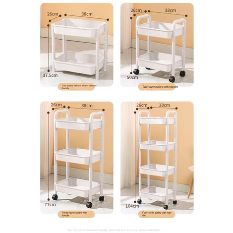 Multi-layer Small Trolley Storage Rack, Bedroom Multi-layer