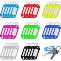 100 Pcs Color Plastic Pp Key Keyrings for Car Keys Ring Keychain Colored  Tabs Pet IdTags Key Tags with Labels Plastic Key Tags Keyring Tags Key  Labels with Round Rings Heavy 