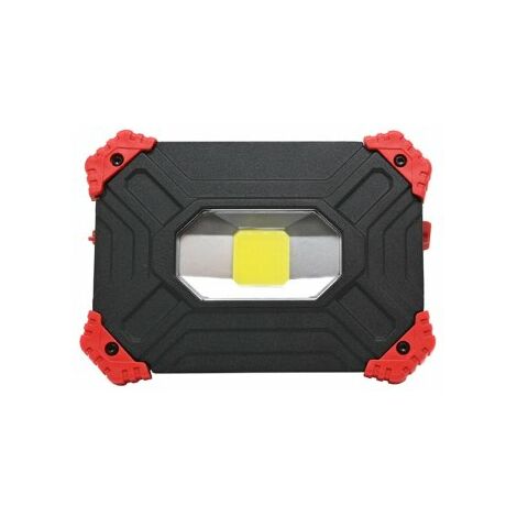 Ceba – Projecteur portable de chantier LED 20W sur batterie – 1800 lumens – Autonomie 3h – Pour chantiers humides et terrains accidentés