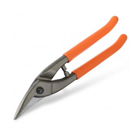 Edma – Cisaille à tôle 250 mm – Lame de 43 mm pour coupe zinc 1,5 mm et inox 1 mm – Ressort de rappel et poignées isolantes