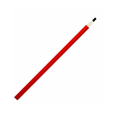 Crayon de charpentier rouge x 12 pour bois sec 30 cm EDMA (1/2)
