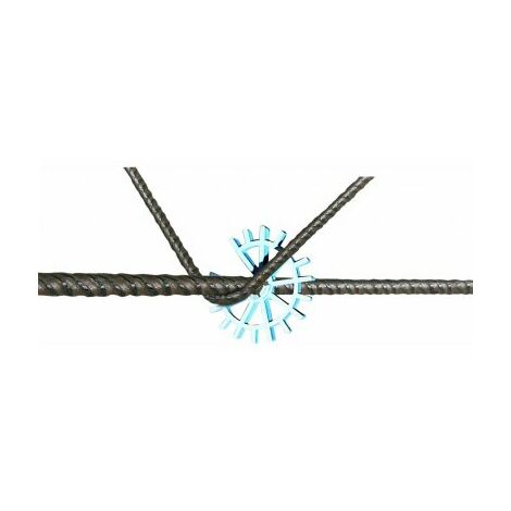 Taliaplast – Cale à béton ronde 30 mm – Lot de 100 pièces – Enrobage pour fers Ø 8 à 12 mm – Positionnement optimal des armatures