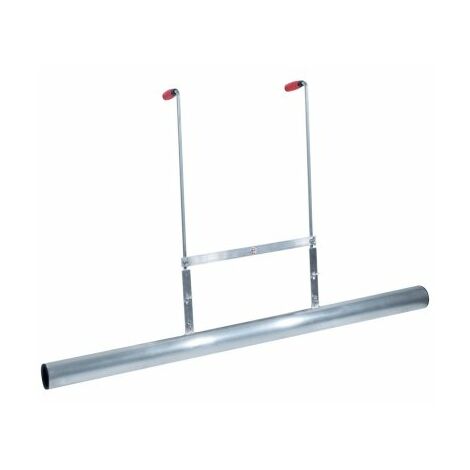 Taliaplast – Barre à débuller aluminium 80 mm x 1,50 m – Pour chapes liquides avec billes de polystyrène – Hauteur réglable et poignées ergonomiques