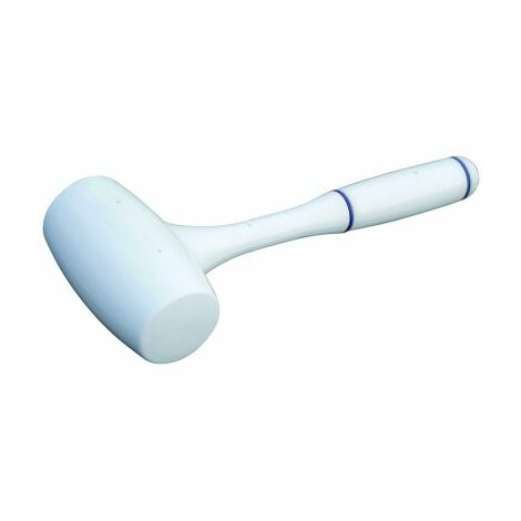 Taliaplast – Maillet de carreleur monobloc blanc 65 mm – Anti-rebond – Conception monobloc pour meilleure prise en main – Absorption des vibrations