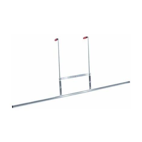 Taliaplast – Barre à débuller 30 mm x 2,00 m – Aluminium avec embouts en plastique – Hauteur réglable 0,80 m – Pour chapes liquides et bétons auto-nivelants